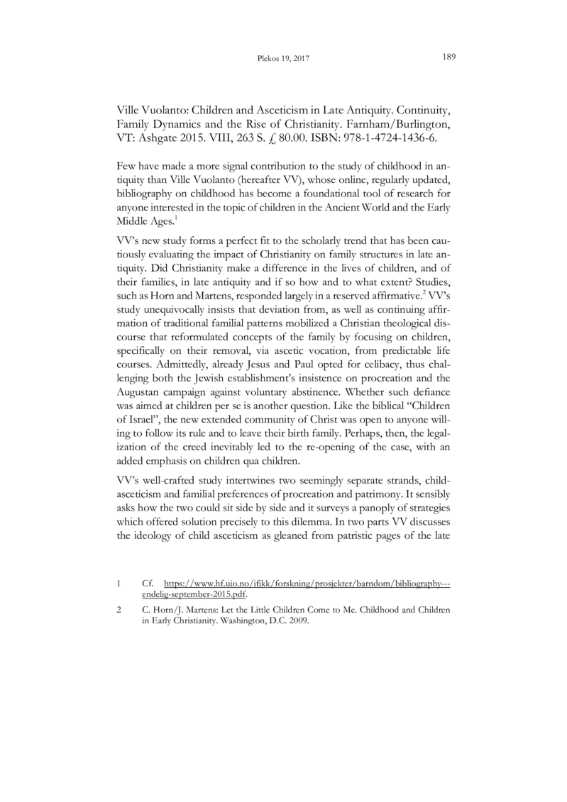 Open gallery for Children and Asceticism in Late Antiquity