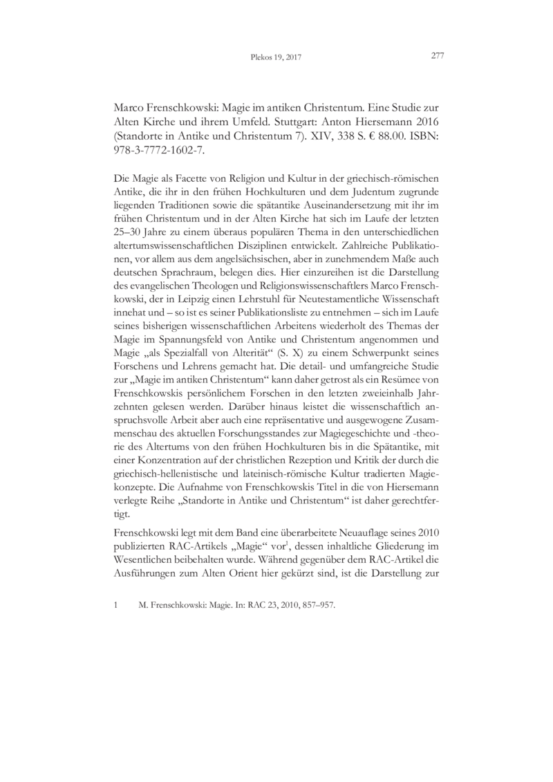 Open gallery for Magie im antiken Christentum