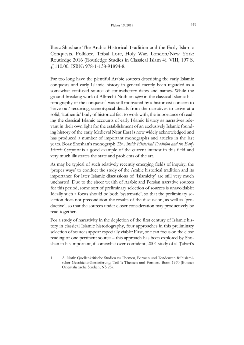 Open gallery for The Arabic Historical Tradition and the Early Islamic Conquests