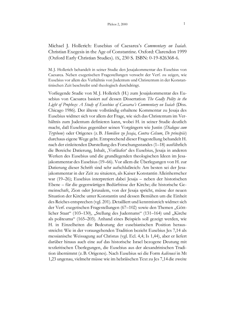 Open gallery for Eusebius of Caesarea's "Commentary on Isaiah"