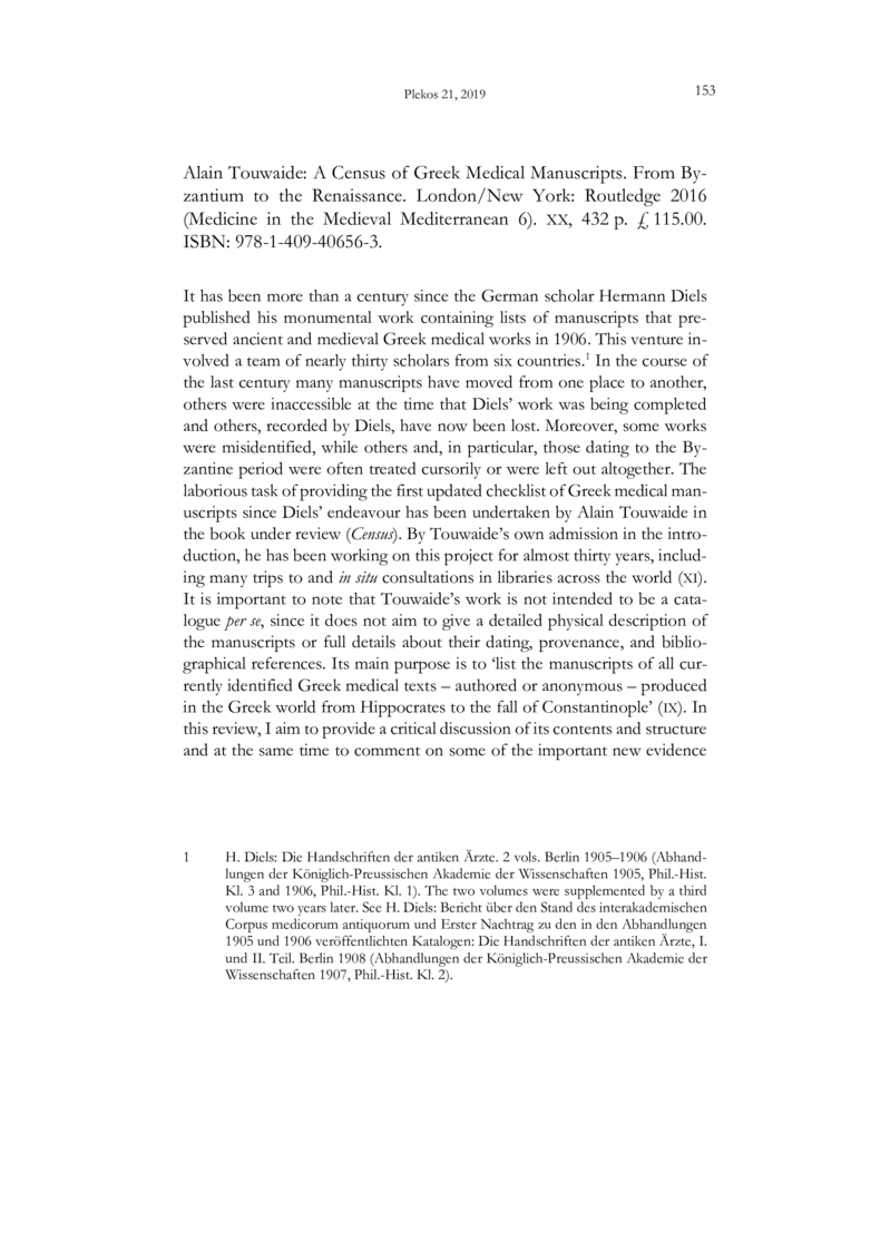 Open gallery for A Census of Greek Medical Manuscripts