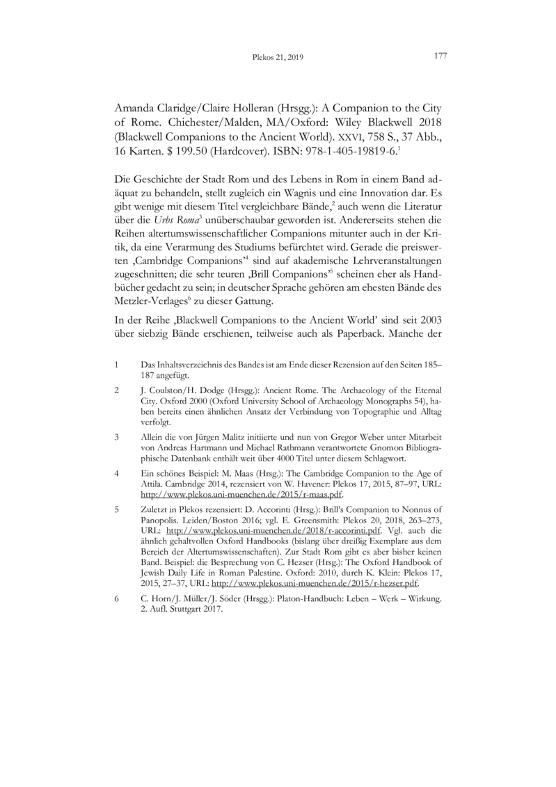 Open gallery for A Companion to the City of Rome