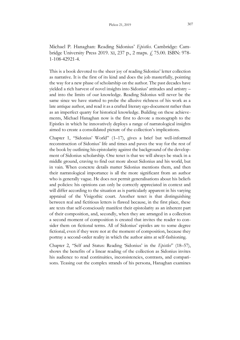 Open gallery for Reading Sidonius’ "Epistles"