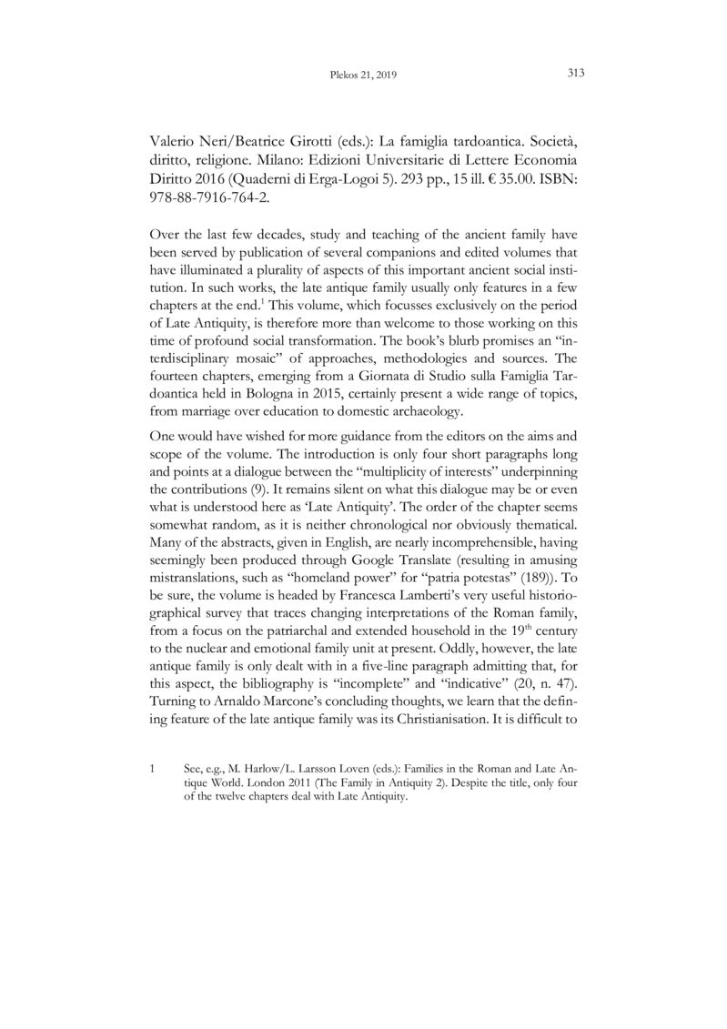 Open gallery for La famiglia tardoantica