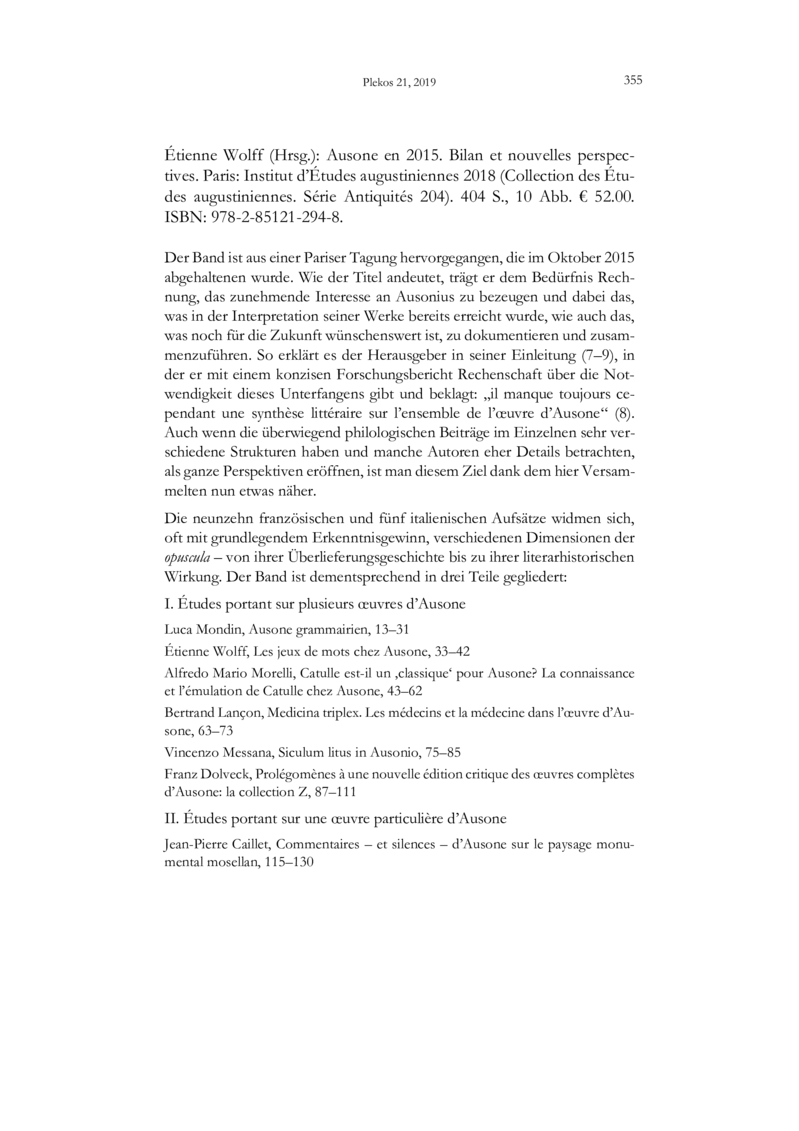 Open gallery for Ausone en 2015