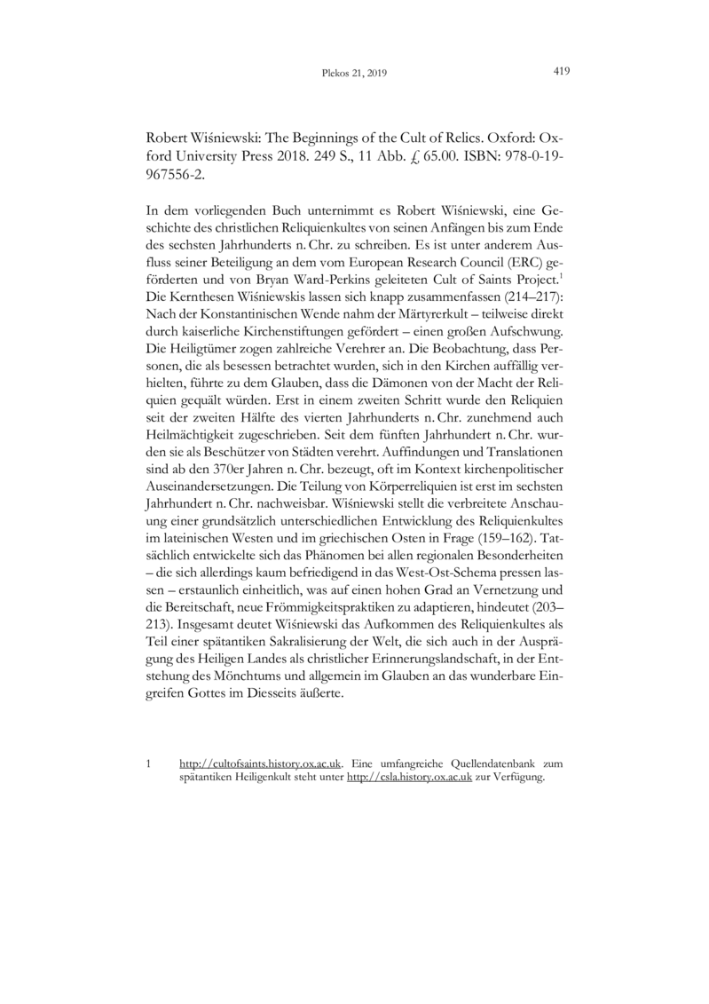 Open gallery for The Beginnings of the Cult of Relics