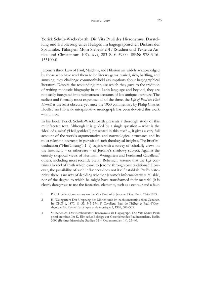 Open gallery for Die "Vita Pauli" des Hieronymus