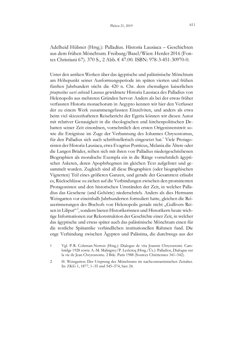 Open gallery for Palladius, "Historia Lausiaca"