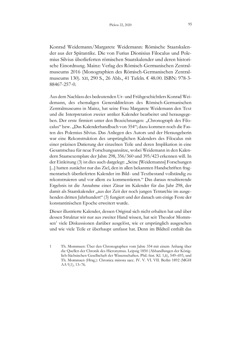 Open gallery for Römische Staatskalender aus der Spätantike