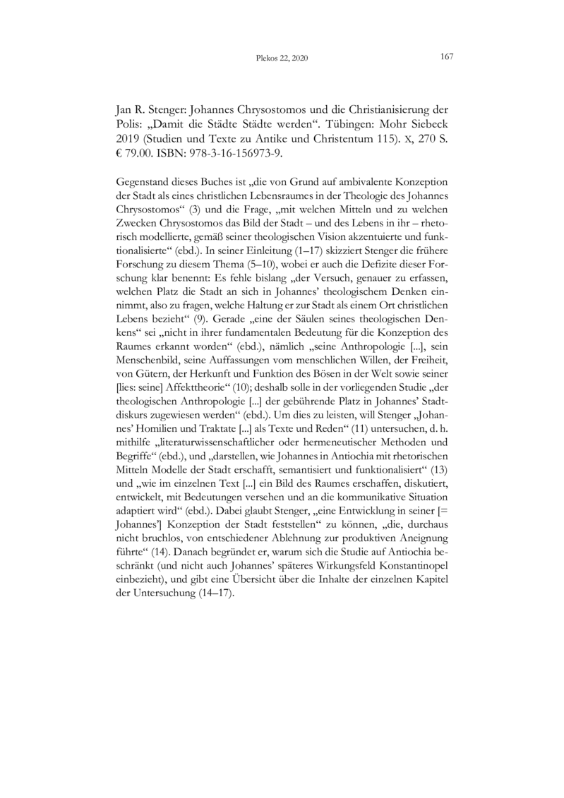 Open gallery for Johannes Chrysostomos und die Christianisierung der Polis