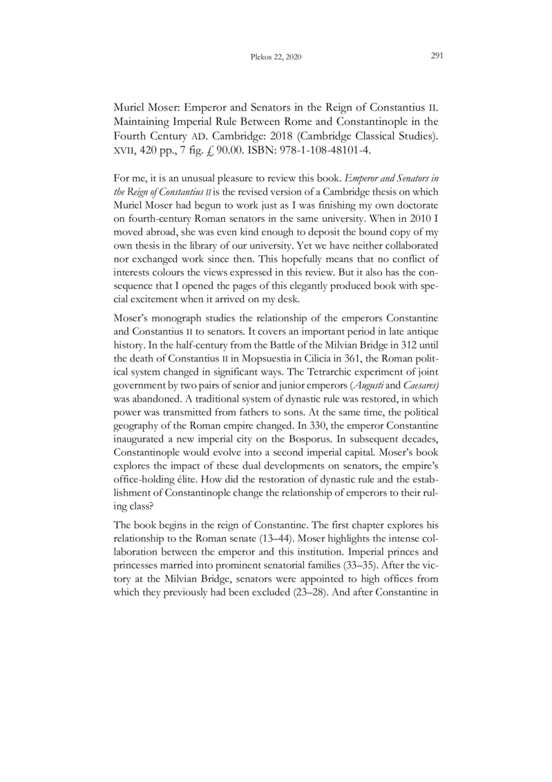 Open gallery for Emperor and Senators in the Reign of Constantius II.