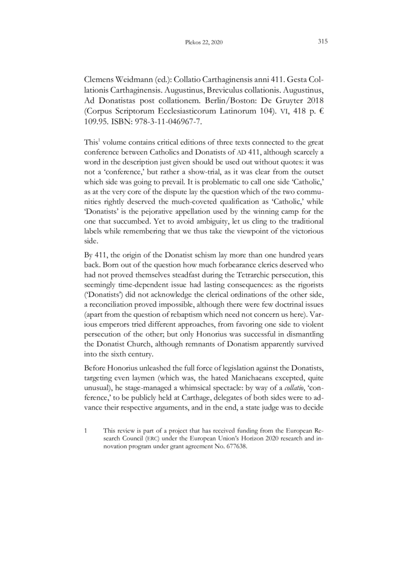 Open gallery for Collatio Carthaginensis anni 411