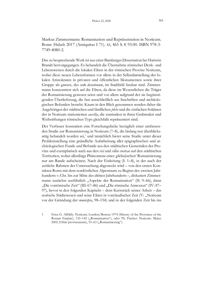 Open gallery for Romanisation und Repräsentation in Noricum