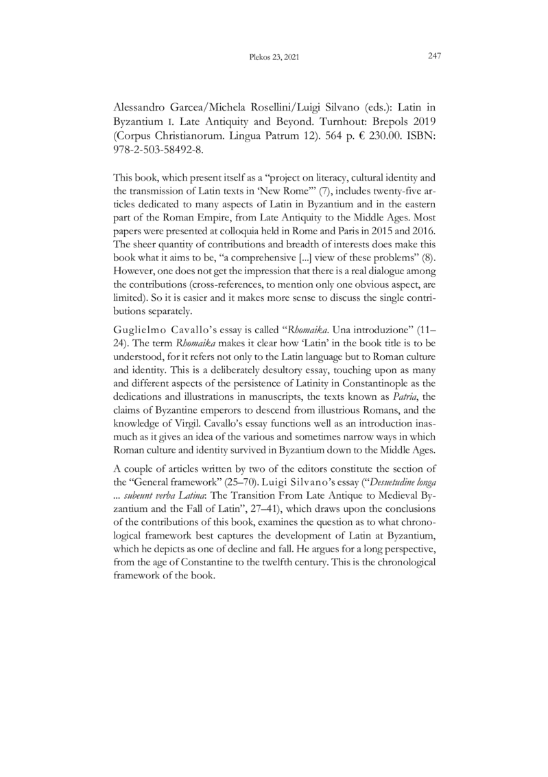 Open gallery for Latin in Byzantium I