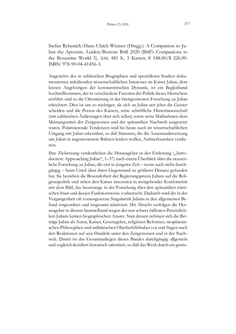 Open gallery for A Companion to Julian the Apostate