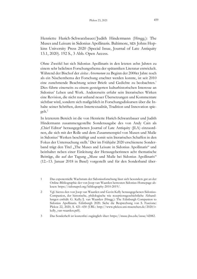 Open gallery for The Muses and Leisure in Sidonius Apollinaris