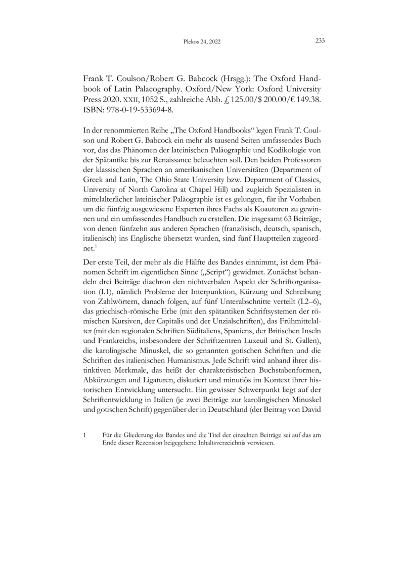 Open gallery for The Oxford Handbook of Latin Palaeography