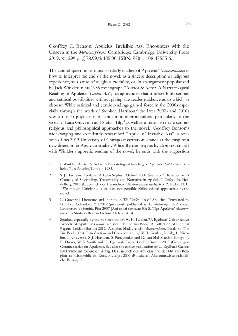 Open gallery for Apuleius’ Invisible Ass