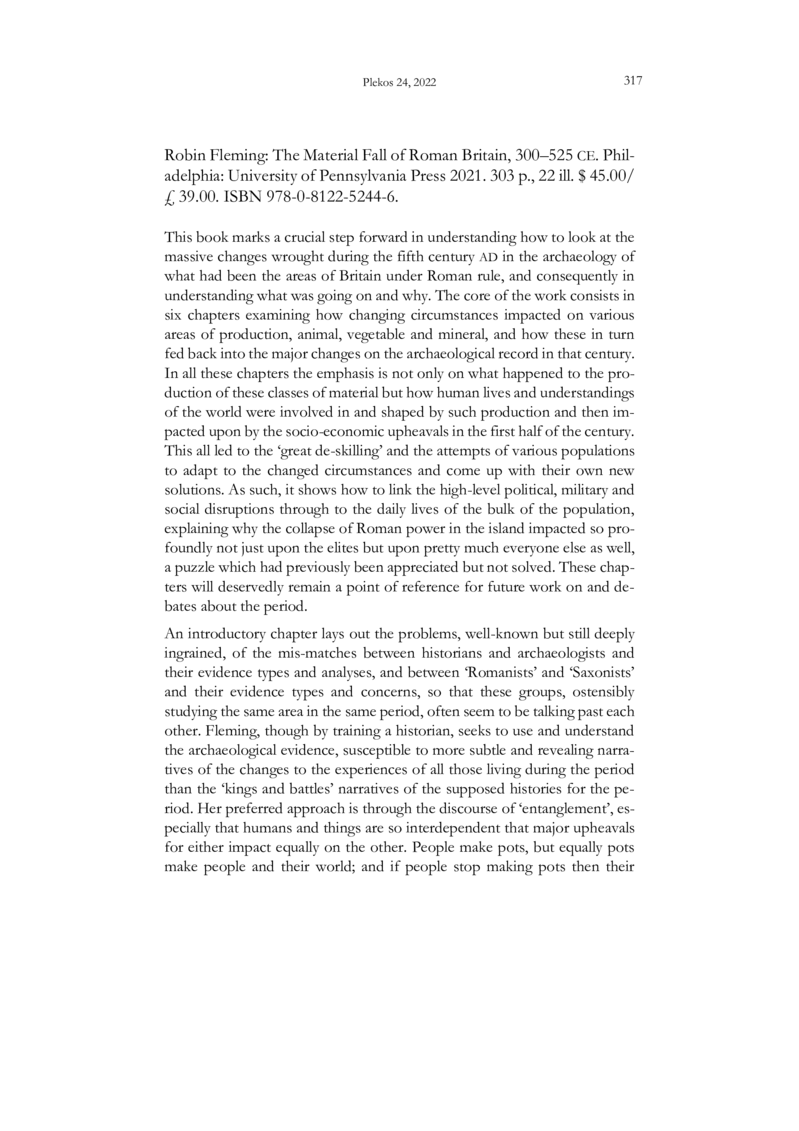 Open gallery for The Material Fall of Roman Britain, 300–525 CE