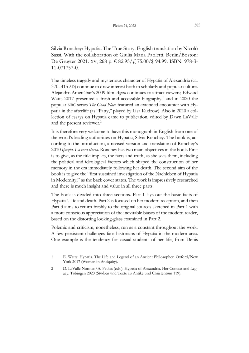 Open gallery for Hypatia. The True Story