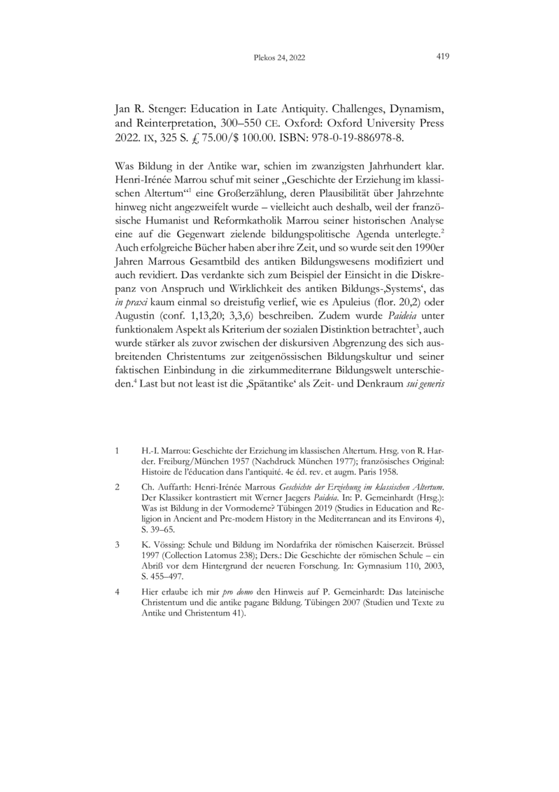 Open gallery for Education in Late Antiquity