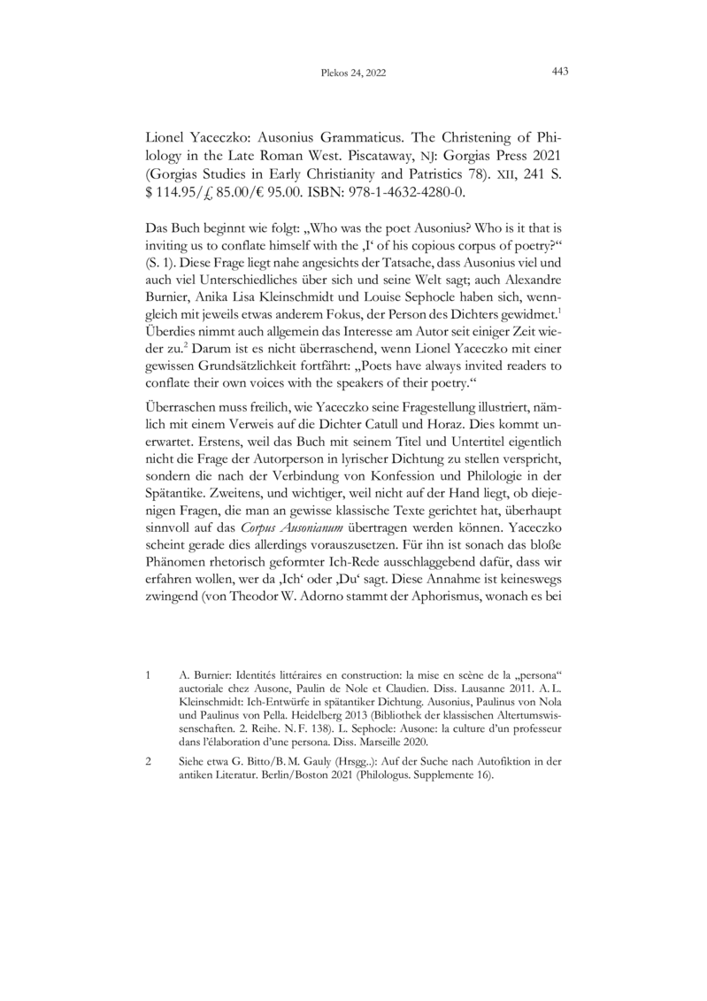 Open gallery for Ausonius Grammaticus