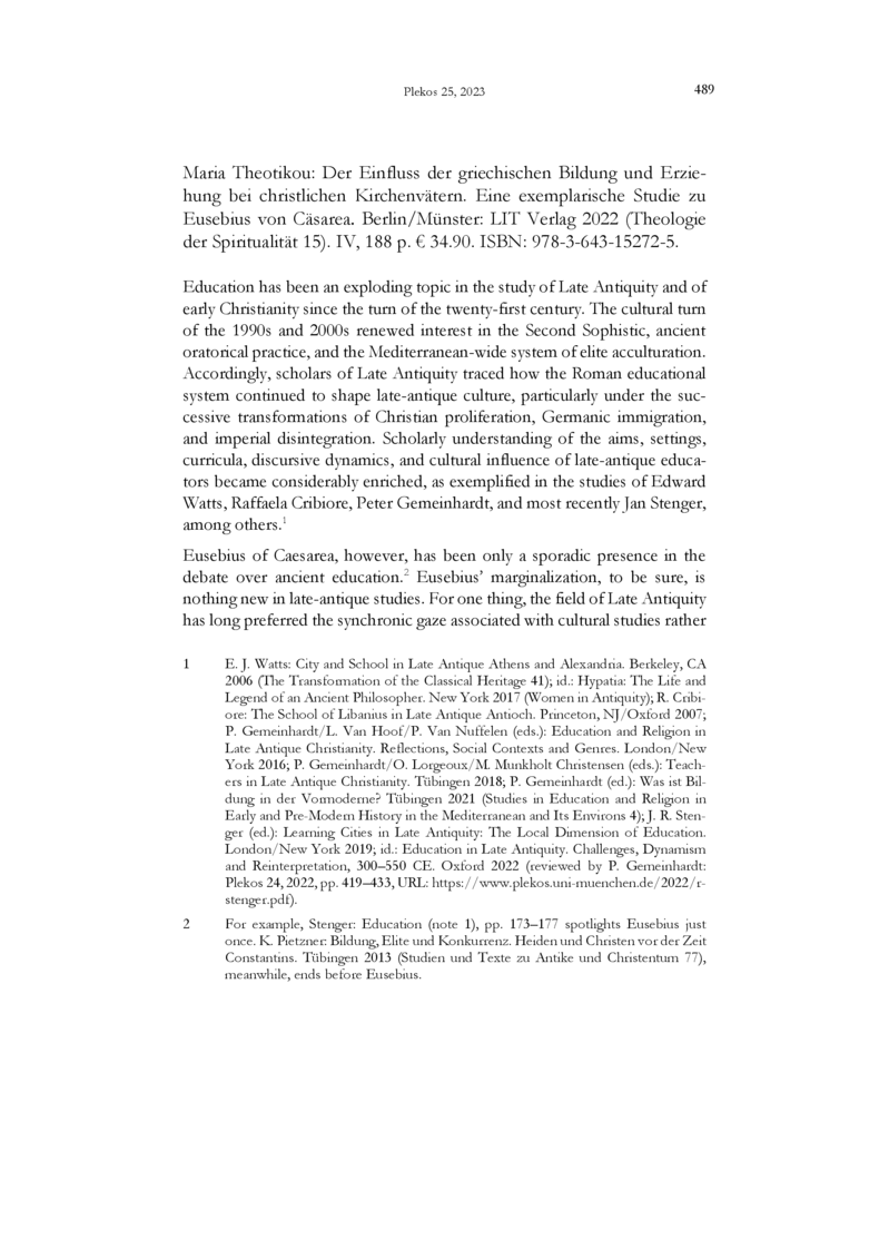 Open gallery for Der Einfluss der griechischen Bildung und Erziehung bei christlichen Kirchenvätern