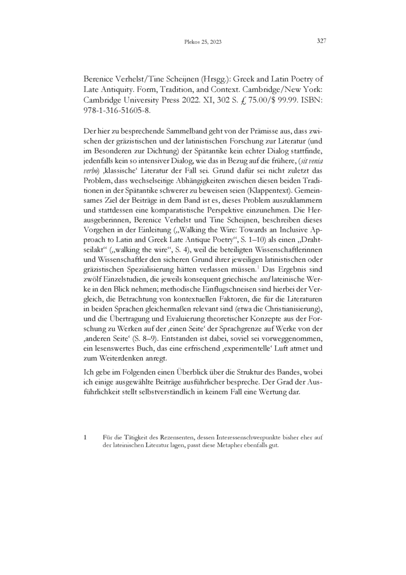 Open gallery for Greek and Latin Poetry of Late Antiquity