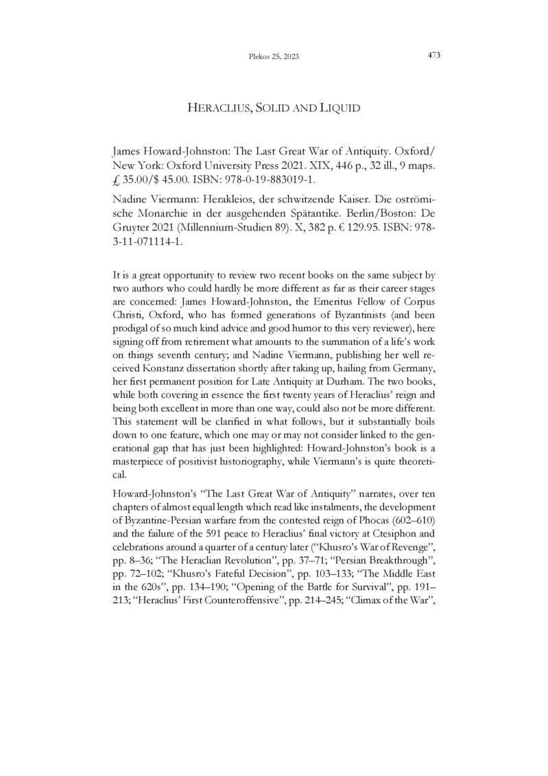 Open gallery for Herakleios, der schwitzende Kaiser