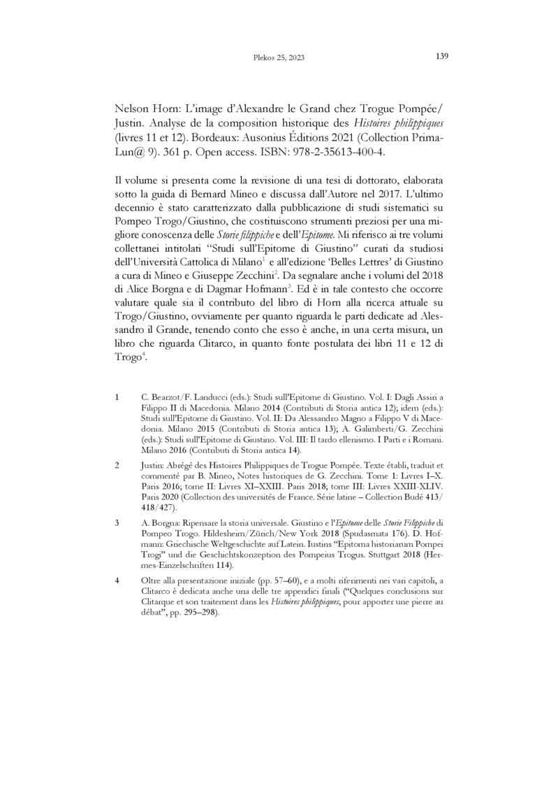 Open gallery for L'image d'Alexandre le Grand chez Trogue Pompée / Justin