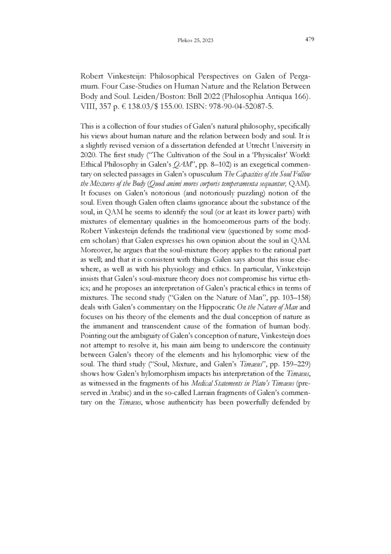 Open gallery for Philosophical Perspectives on Galen of Pergamum