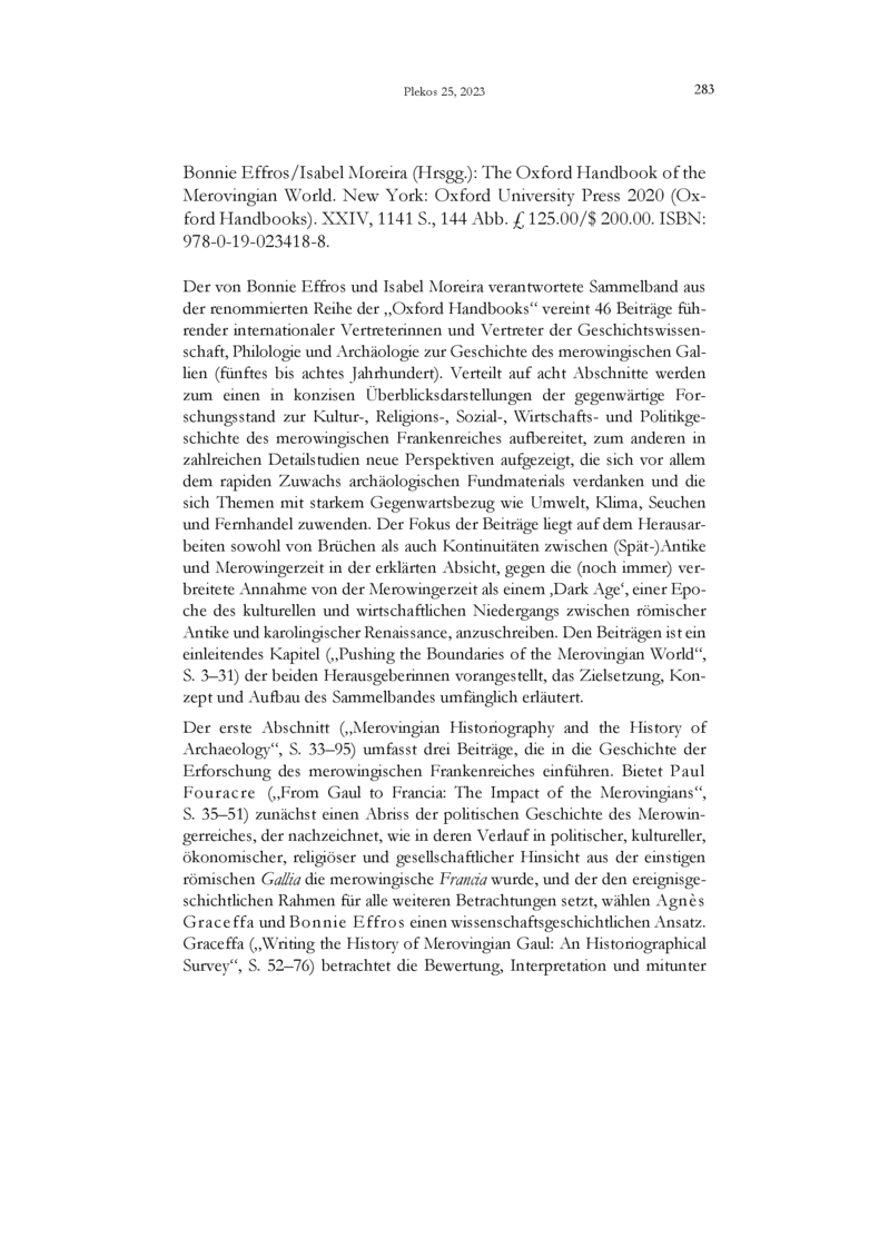 Open gallery for The Oxford Handbook of the Merovingian World