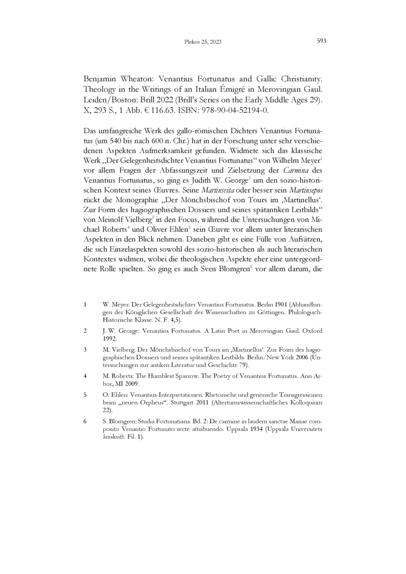 Open gallery for Venantius Fortunatus and Gallic Christianity