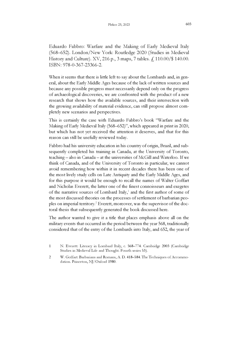 Open gallery for Warfare and the Making of Early Medieval Italy (568–652)