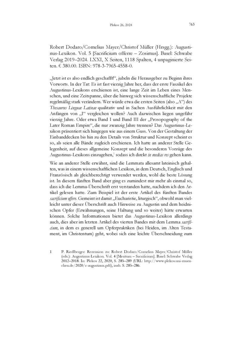 Open gallery for Augustinus-Lexikon