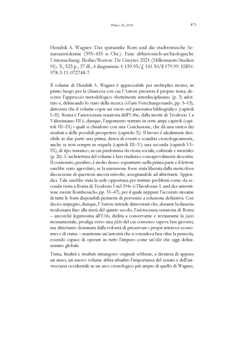 Open gallery for Das spätantike Rom und die stadtrömische Senatsaristokratie (395–455 n. Chr.)