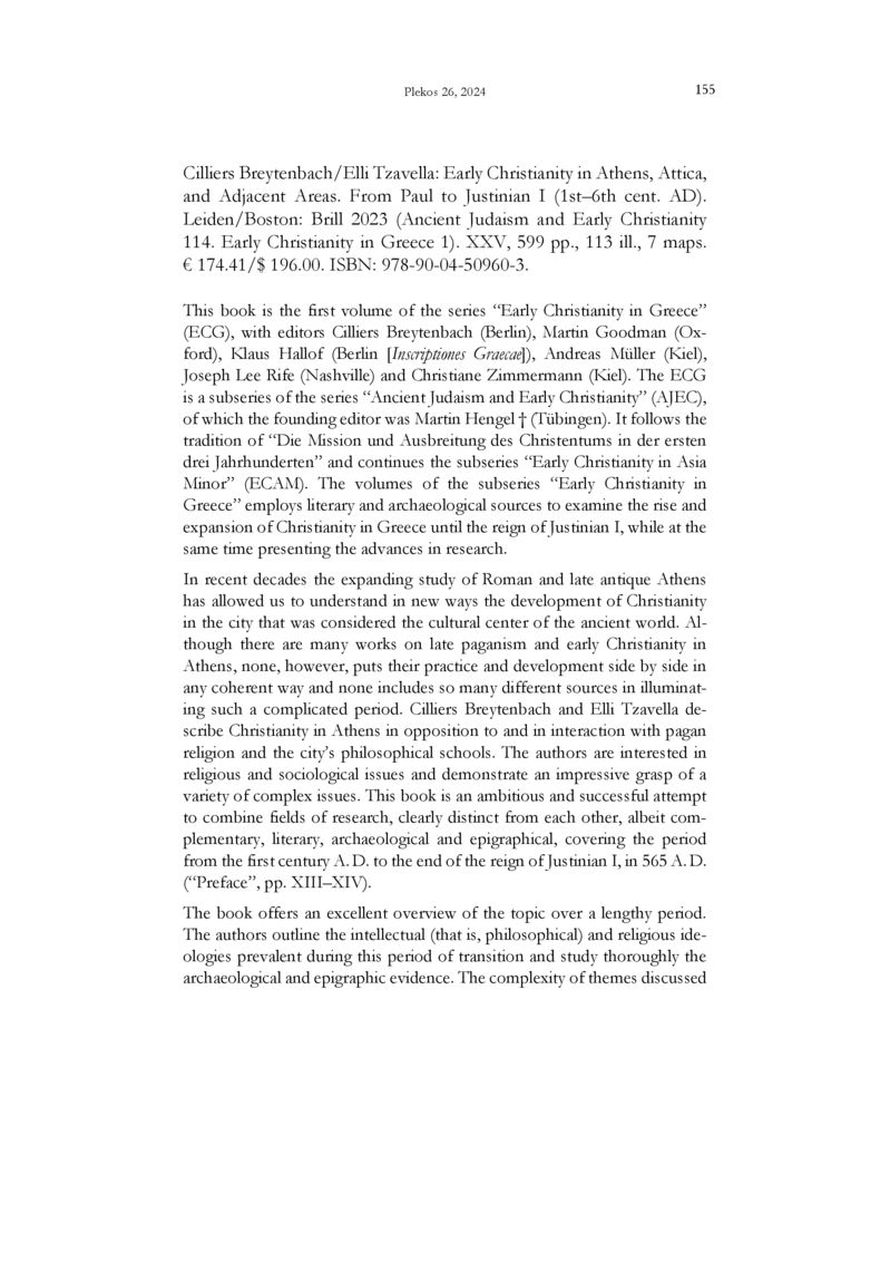 Open gallery for Early Christianity in Athens, Attica, and Adjacent Areas