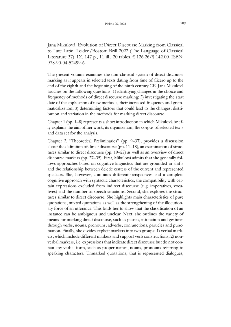 Open gallery for Evolution of Direct Discourse Marking from Classical to Late Latin