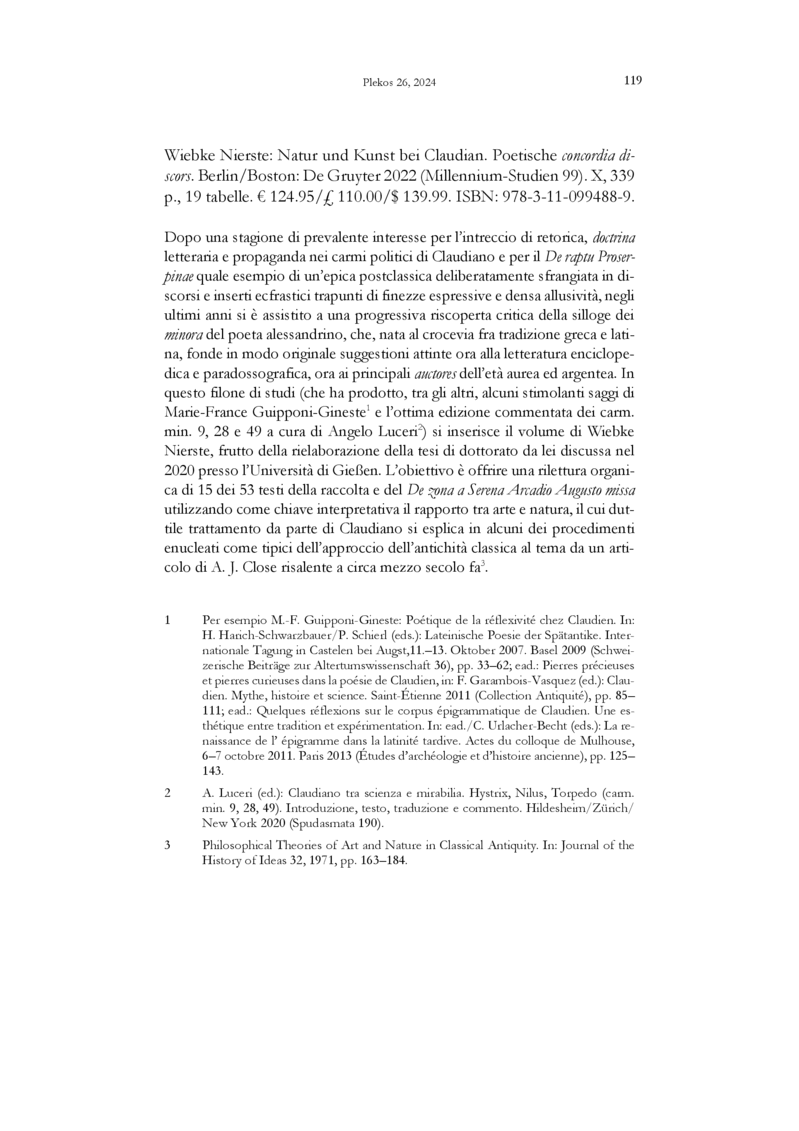 Open gallery for Natur und Kunst bei Claudian