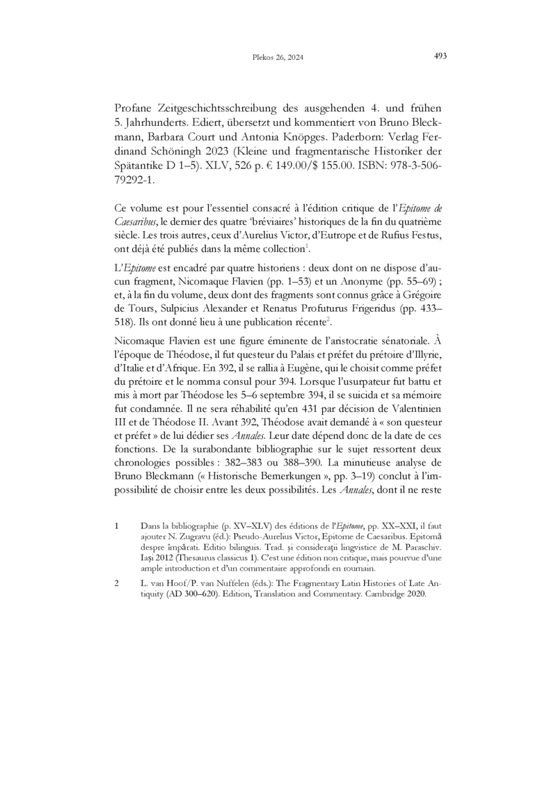 Open gallery for Profane Zeitgeschichtsschreibung des ausgehenden 4. und frühen 5. Jahrhunderts