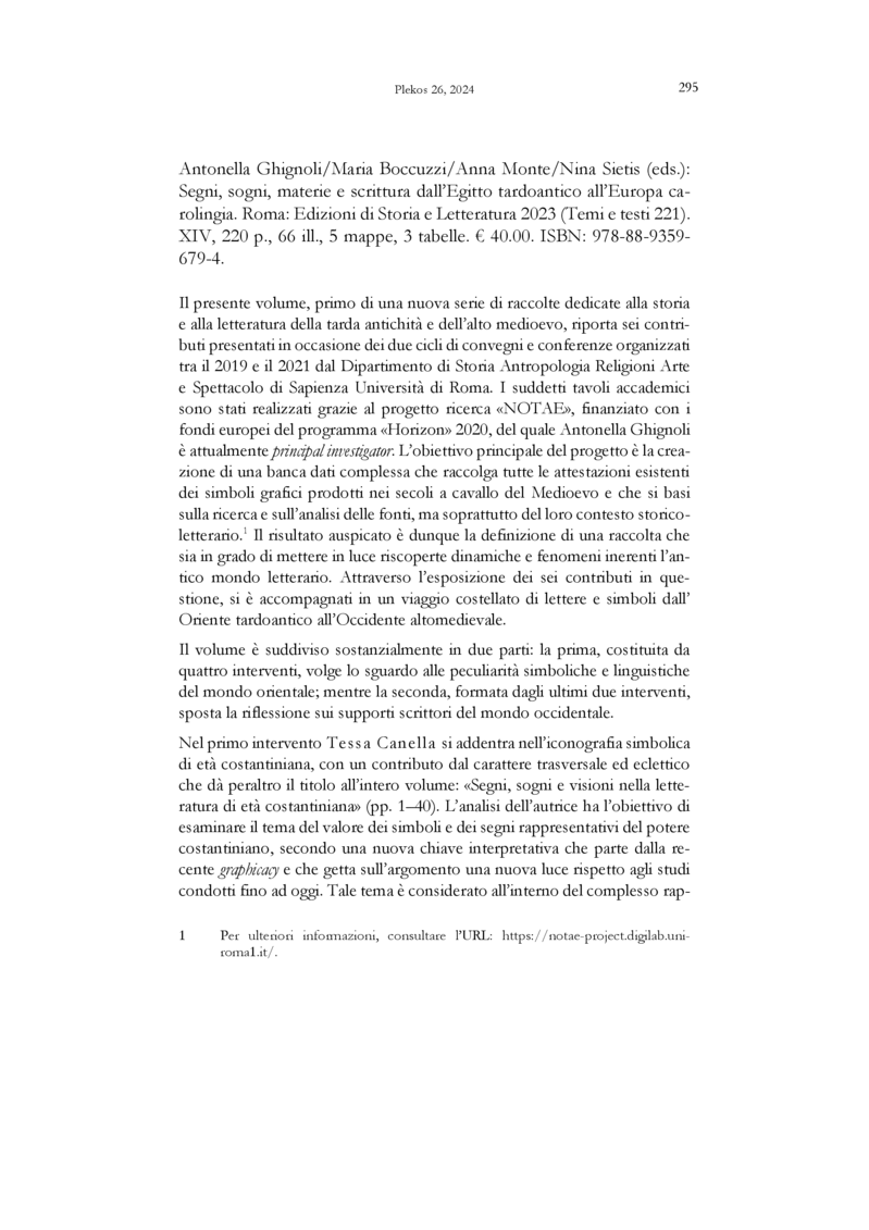 Open gallery for Segni, sogni, materie e scrittura dall’Egitto tardoantico all’Europa carolingia