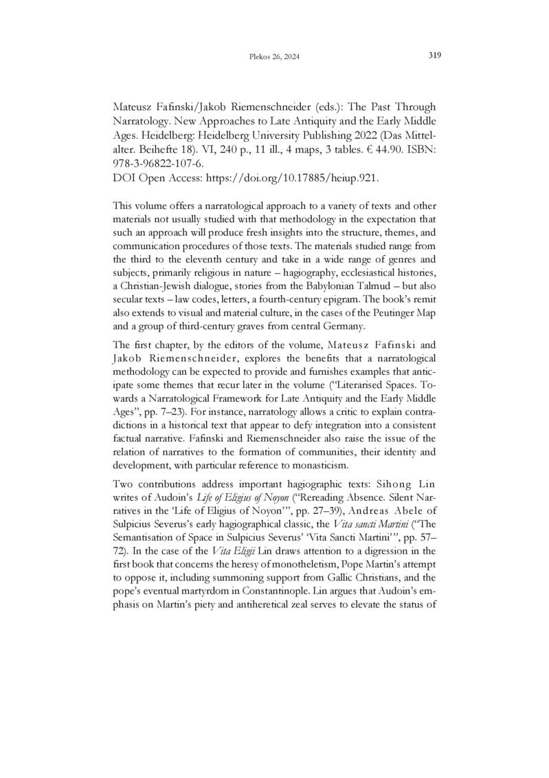 Open gallery for The Past Through Narratology