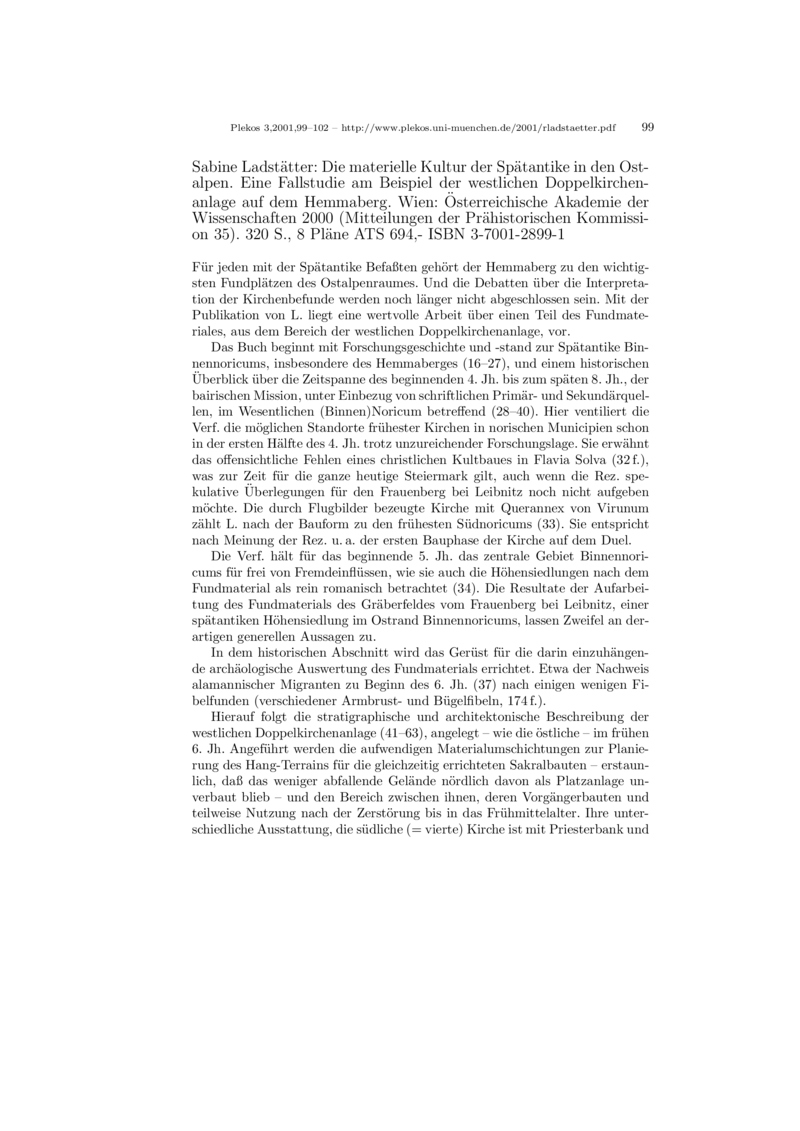 Open gallery for Die materielle Kultur der Spätantike in den Ostalpen