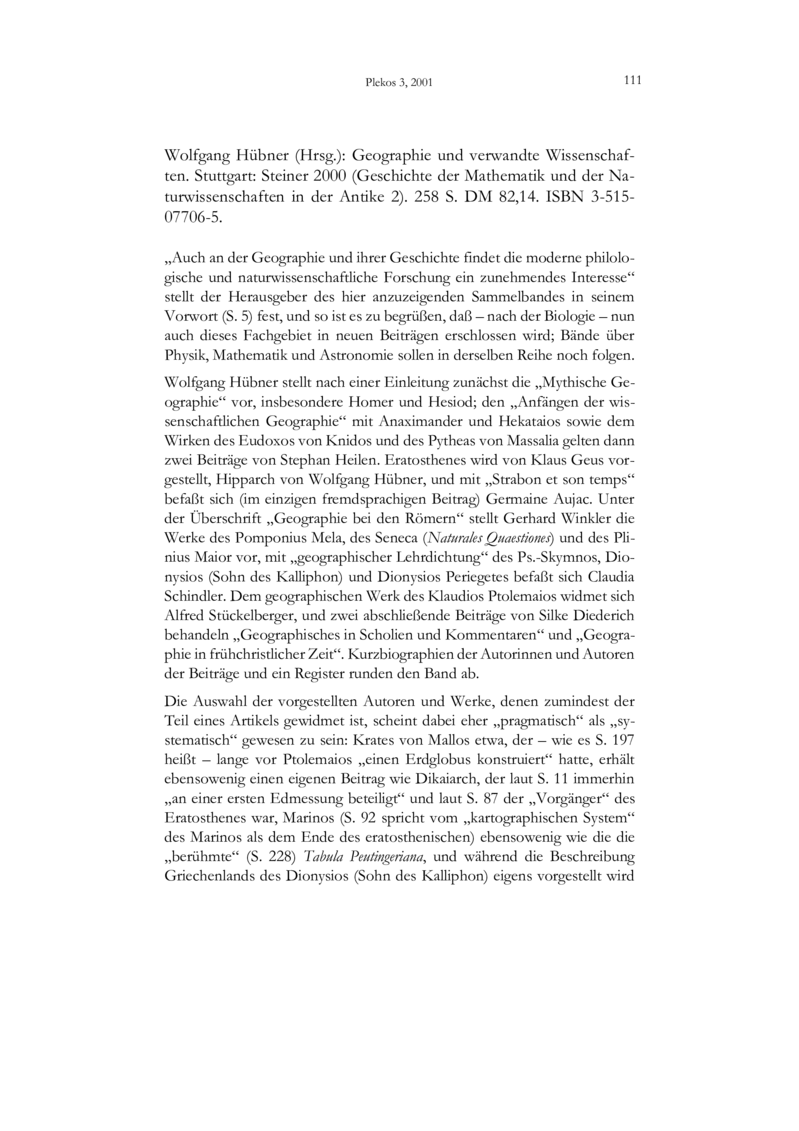 Open gallery for Geographie und verwandte Wissenschaften