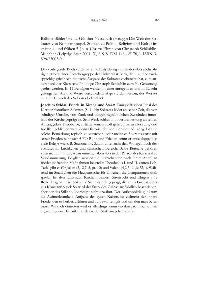 Open gallery for Die Welt des Sokrates von Konstantinopel