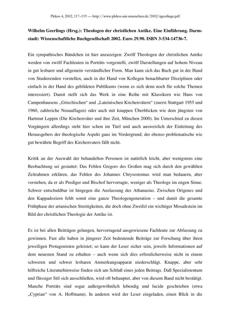 Open gallery for Theologen der christlichen Antike