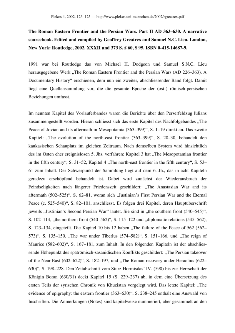 Open gallery for The Roman Eastern Frontier and the Persian Wars