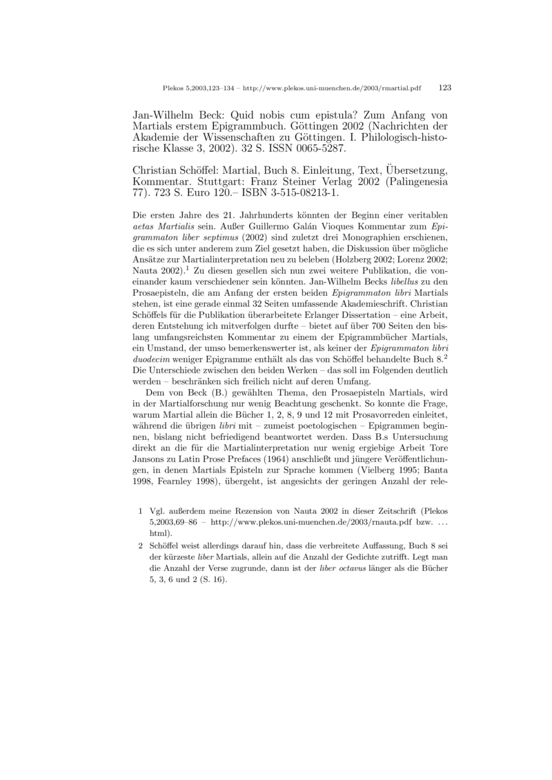 Open gallery for Martial, Buch 8