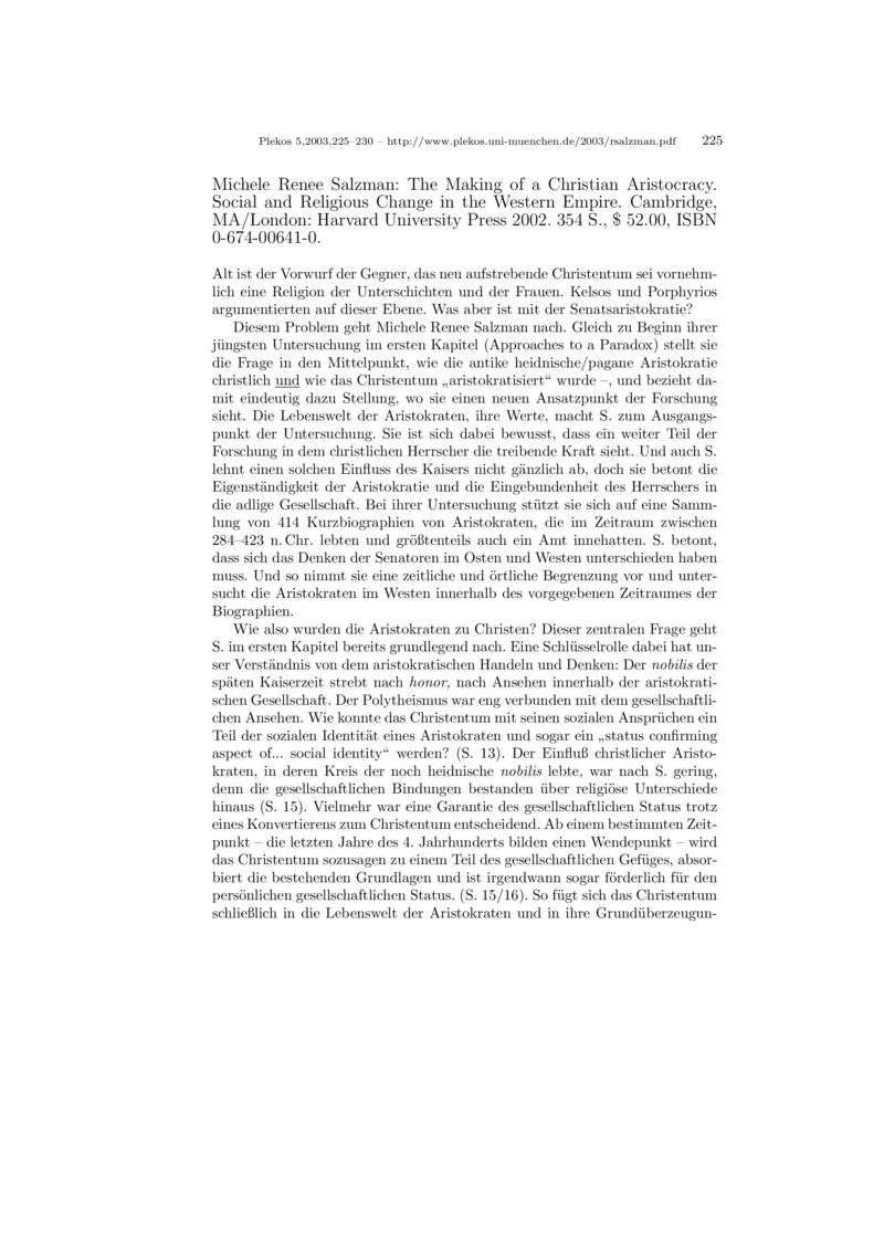 Open gallery for The Making of a Christian Aristocracy