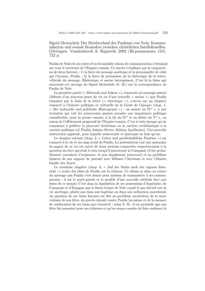 Open gallery for Der Briefwechsel des Paulinus von Nola